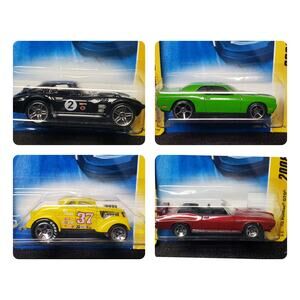 Mattel Hot Wheels 4 Pack 2008 New Models No 8 16 25 29 Diecast Race Car Bundle